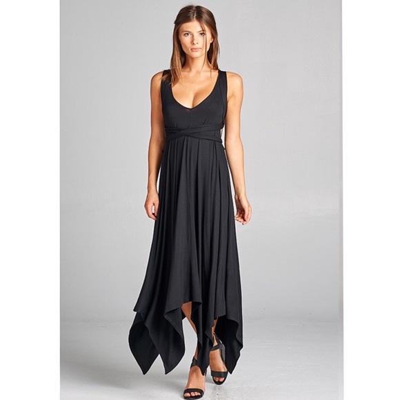 NEW! Azure Blue Asymmetrical Dress - Picture 4 of 8